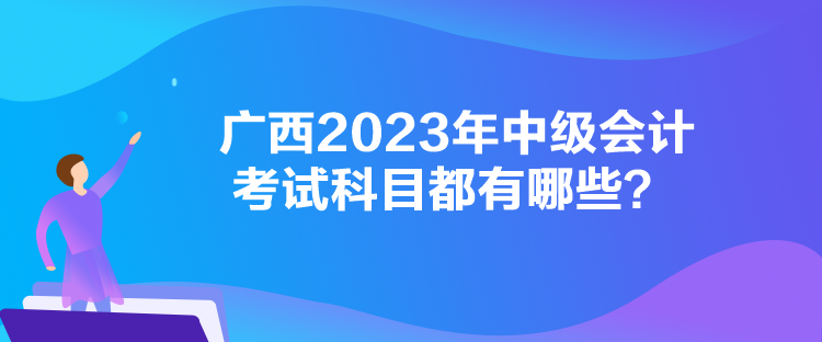 廣西2023年中級(jí)會(huì)計(jì)考試科目都有哪些？