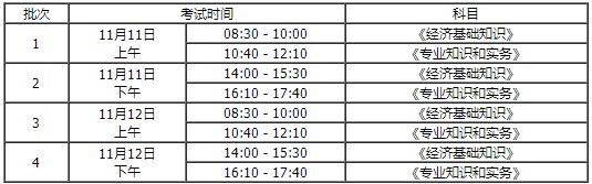 內(nèi)蒙古2023年初中級(jí)經(jīng)濟(jì)師考試時(shí)間