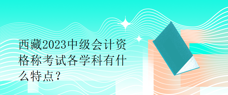 西藏2023中級會計資格稱考試各學(xué)科有什么特點(diǎn)？