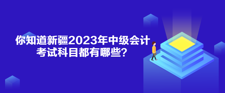 你知道新疆2023年中級會計考試科目都有哪些？