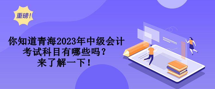 你知道青海2023年中級(jí)會(huì)計(jì)考試科目有哪些嗎？來(lái)了解一下！