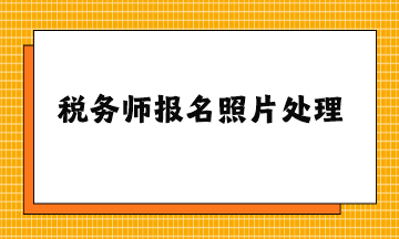 稅務(wù)師報名照片處理工具