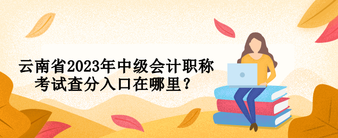 云南省2023年中級(jí)會(huì)計(jì)職稱考試查分入口在哪里？