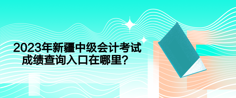 2023年新疆中級會計考試成績查詢入口在哪里？