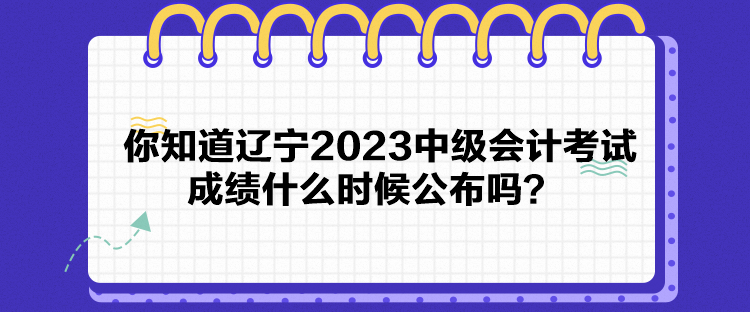 你知道遼寧2023中級(jí)會(huì)計(jì)考試成績(jī)什么時(shí)候公布嗎？