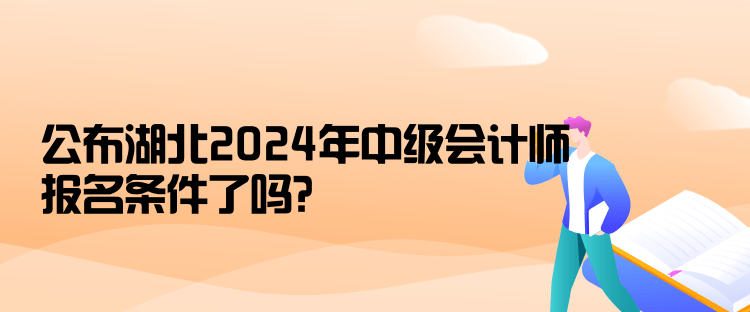 公布湖北2024年中級(jí)會(huì)計(jì)師報(bào)名條件了嗎？