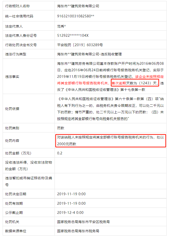 銀行賬戶未全部備案有什么后果？