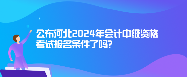 公布河北2024年會計中級資格考試報名條件了嗎？