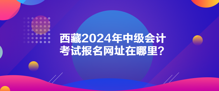 西藏2024年中級會計考試報名網(wǎng)址在哪里？