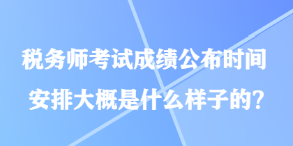 稅務(wù)師考試成績(jī)公布時(shí)間安排大概是什么樣子的？