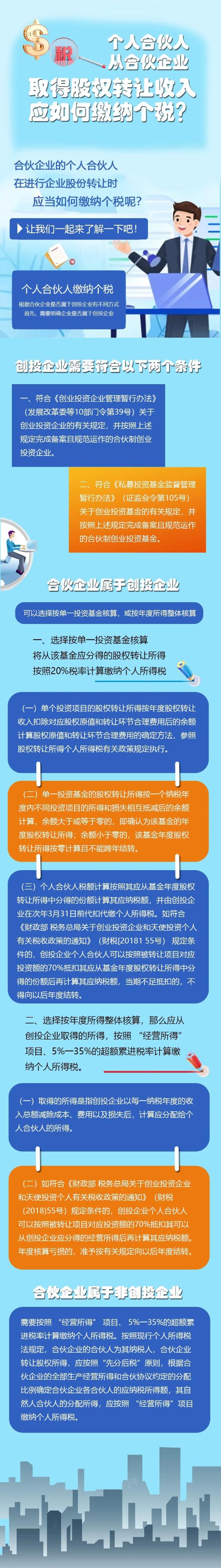 個(gè)人合伙人從合伙企業(yè)取得股權(quán)轉(zhuǎn)讓收入應(yīng)如何繳納個(gè)稅？