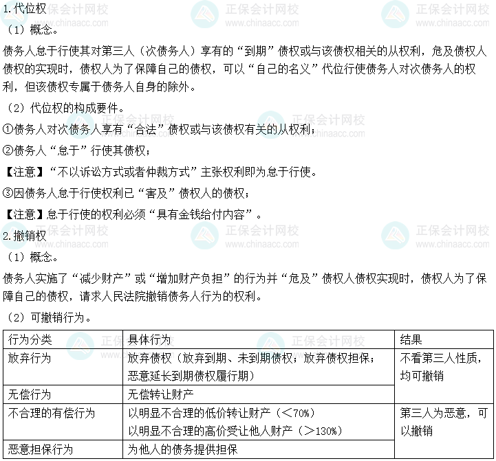 2024年中級(jí)會(huì)計(jì)經(jīng)濟(jì)法預(yù)習(xí)必看知識(shí)點(diǎn)：保全措施