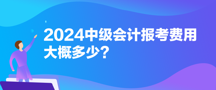 2024中級會計報考費用大概多少？