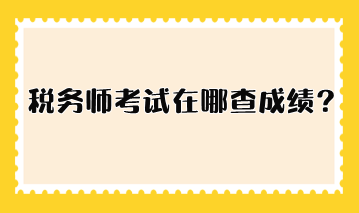 稅務(wù)師考試在哪查成績(jī)？