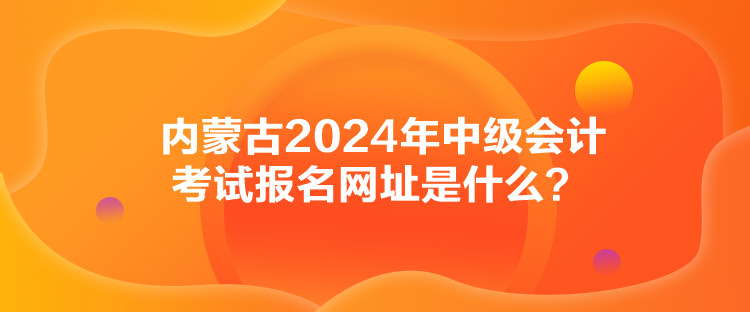 內(nèi)蒙古2024年中級(jí)會(huì)計(jì)考試報(bào)名網(wǎng)址是什么？