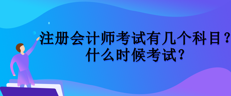 注冊會計師考試有幾個科目？什么時候考試？