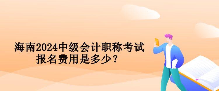 海南2024中級(jí)會(huì)計(jì)職稱考試報(bào)名費(fèi)用是多少？