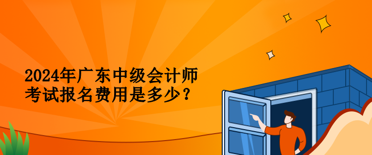 2024年廣東中級(jí)會(huì)計(jì)師考試報(bào)名費(fèi)用是多少？