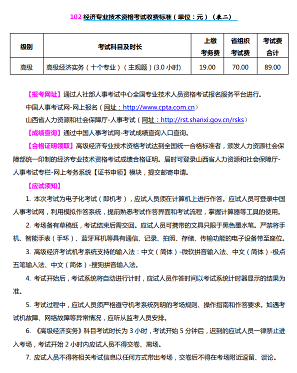 山西2024年高級(jí)經(jīng)濟(jì)師報(bào)考手冊