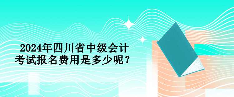 2024年四川省中級會計考試報名費用是多少呢？