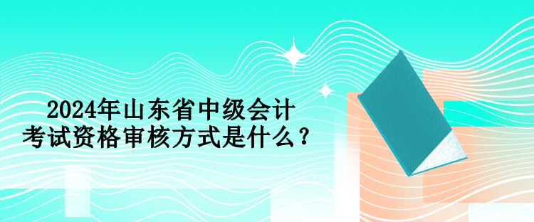 2024年山東省中級(jí)會(huì)計(jì)考試資格審核方式是什么？