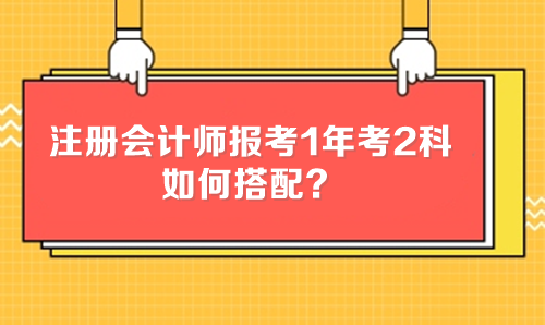 注冊會計(jì)師報(bào)考1年考2科 如何搭配？