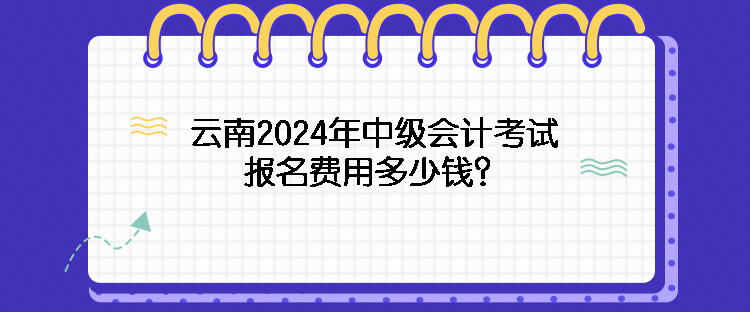 云南2024年中級(jí)會(huì)計(jì)考試報(bào)名費(fèi)用多少錢(qián)？