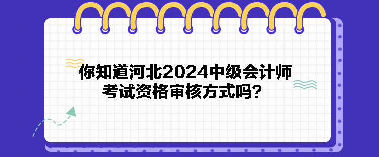 你知道河北2024中級(jí)會(huì)計(jì)師考試資格審核方式嗎？