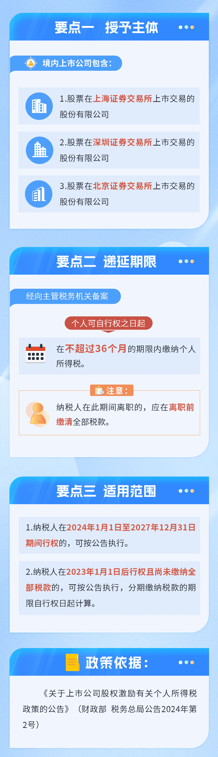 上市公司股權(quán)激勵(lì)延長(zhǎng)納稅期限至36個(gè)月