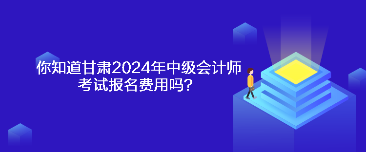 你知道甘肅2024年中級(jí)會(huì)計(jì)師考試報(bào)名費(fèi)用嗎？