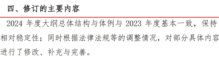 2024稅務(wù)師財(cái)務(wù)與會(huì)計(jì)大綱變化