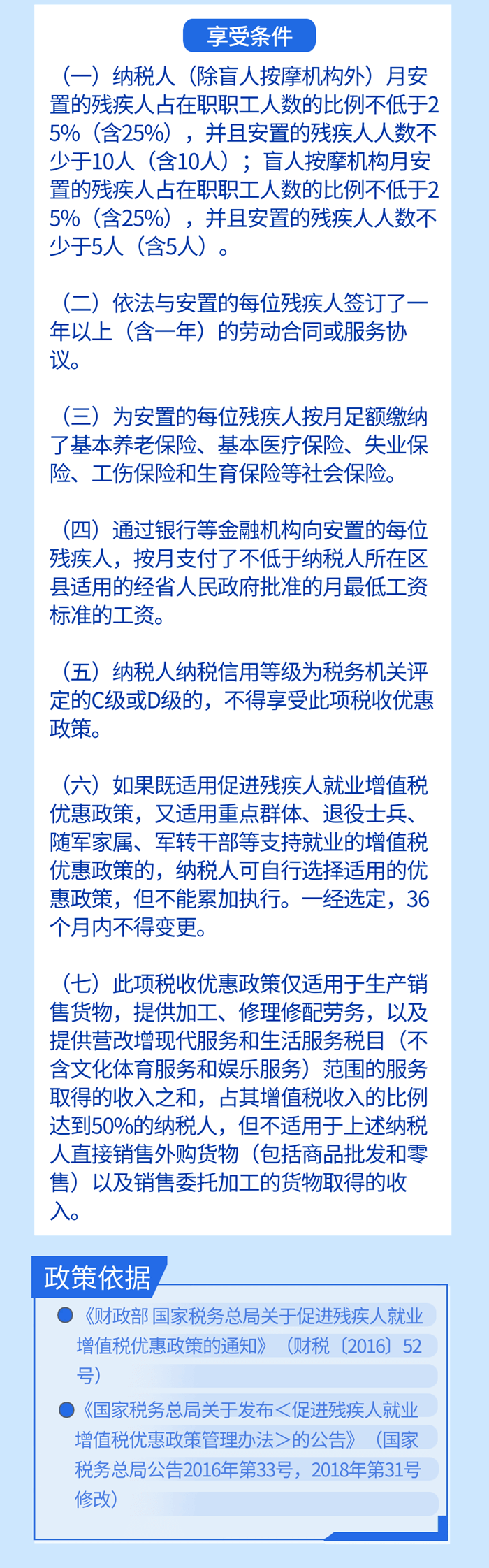 安置殘疾人就業(yè)可享增值稅和企業(yè)所得稅優(yōu)惠