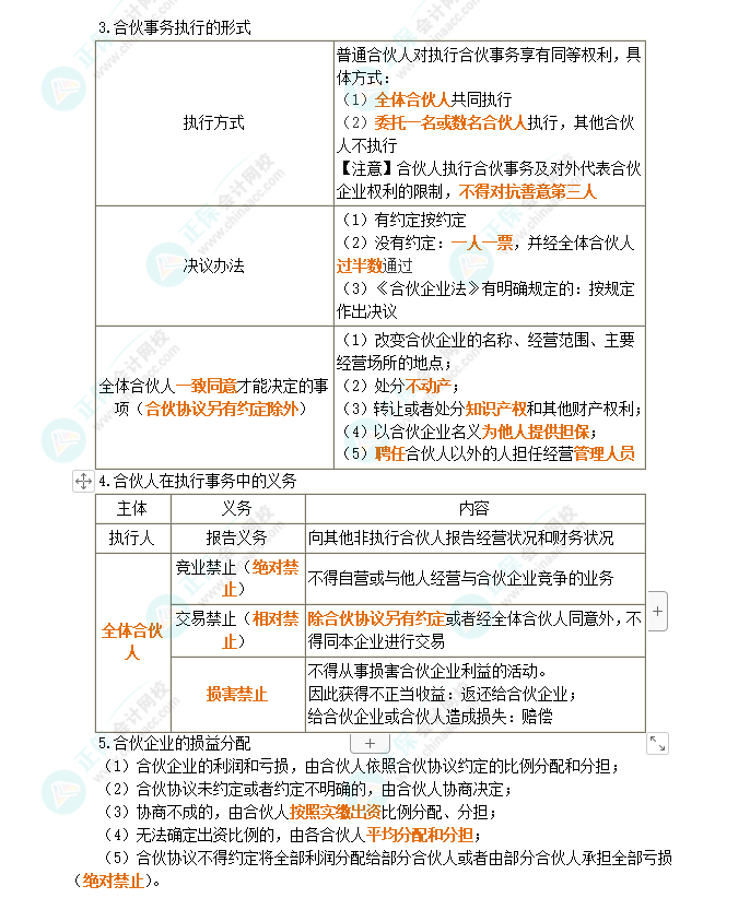 2024年注會《經(jīng)濟法》第5章高頻考點1：普通合伙企業(yè)的設(shè)立、財產(chǎn)與事務(wù)執(zhí)行