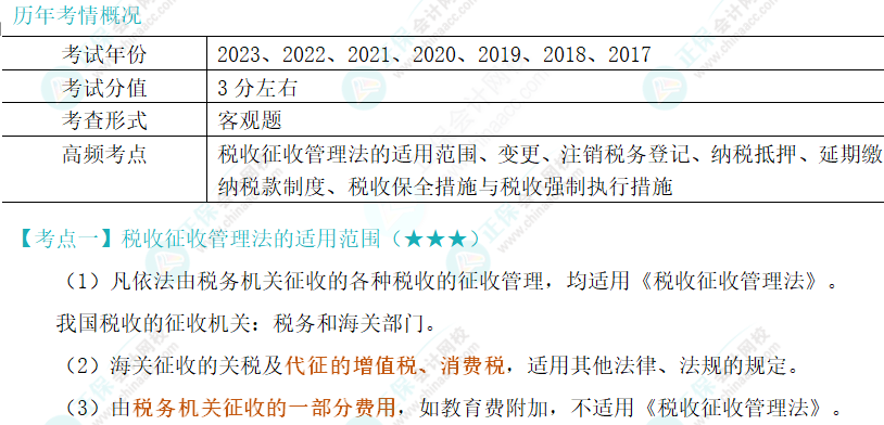 2024年注會《稅法》第13章高頻考點1