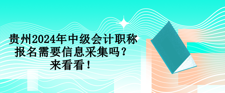 貴州2024年中級(jí)會(huì)計(jì)職稱報(bào)名需要信息采集嗎？來(lái)看看！