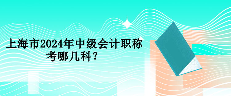 上海市2024年中級會計職稱考哪幾科？