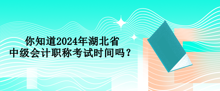 你知道2024年湖北省中級(jí)會(huì)計(jì)職稱考試時(shí)間嗎？