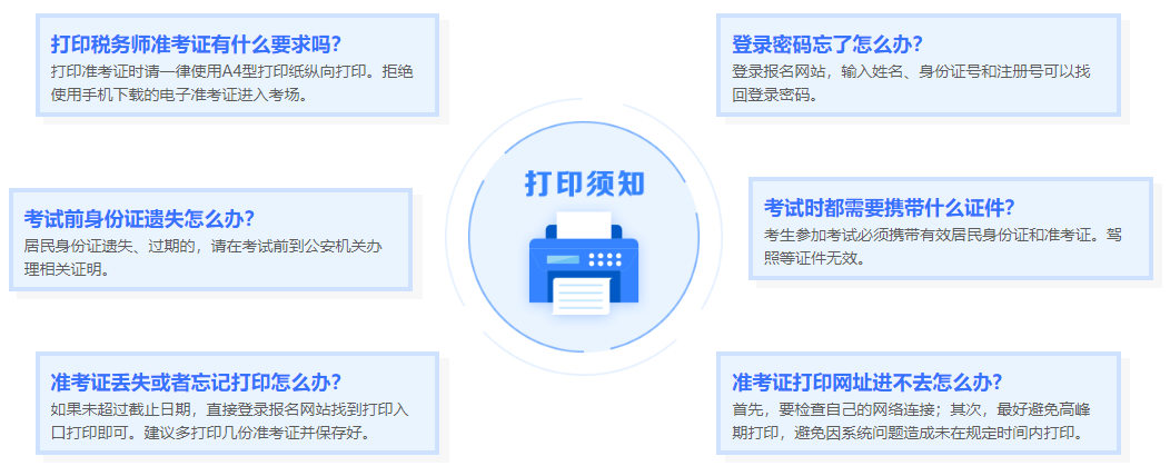 2024年稅務(wù)師準(zhǔn)考證打印注意事項(xiàng)及常見問題