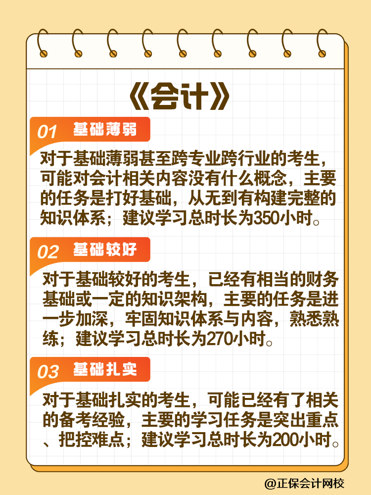 考生關(guān)注！2025年注會各科目建議學習時長