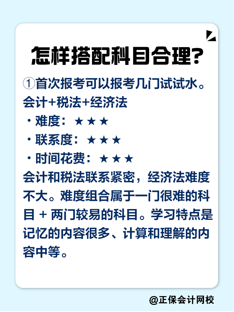 2025注會考試報幾科比較合適？科目如何搭配？