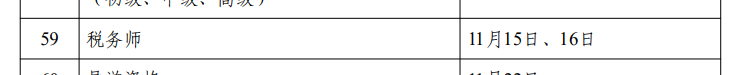 稅務(wù)師考試時間